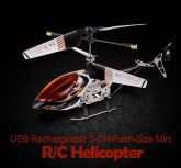 Mini Helicóptero de Controle Remoto Recarregável 3-CH Palm